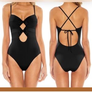 BECCA Black Swimsuit with Straps